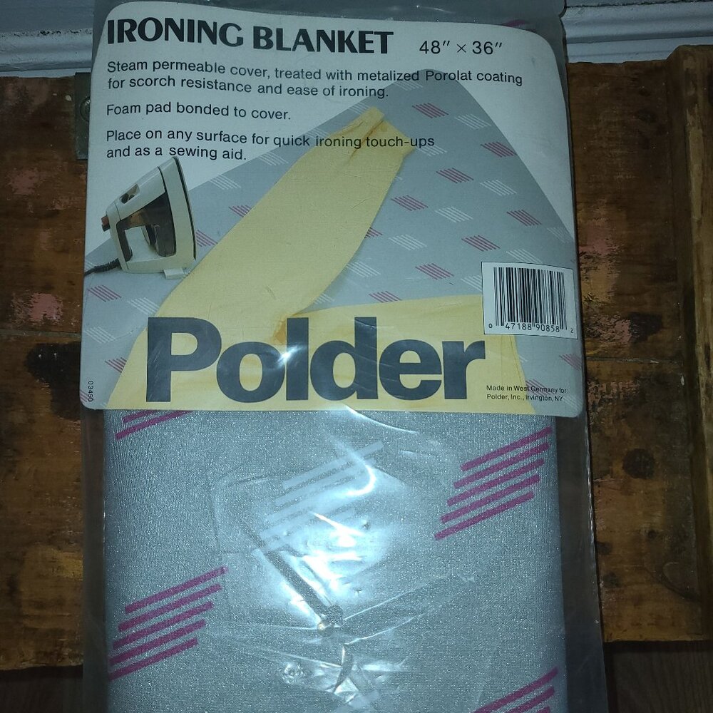 VTG Polder Ironing Blanket 48" x 36" Folds For Easy Travel West Germany
